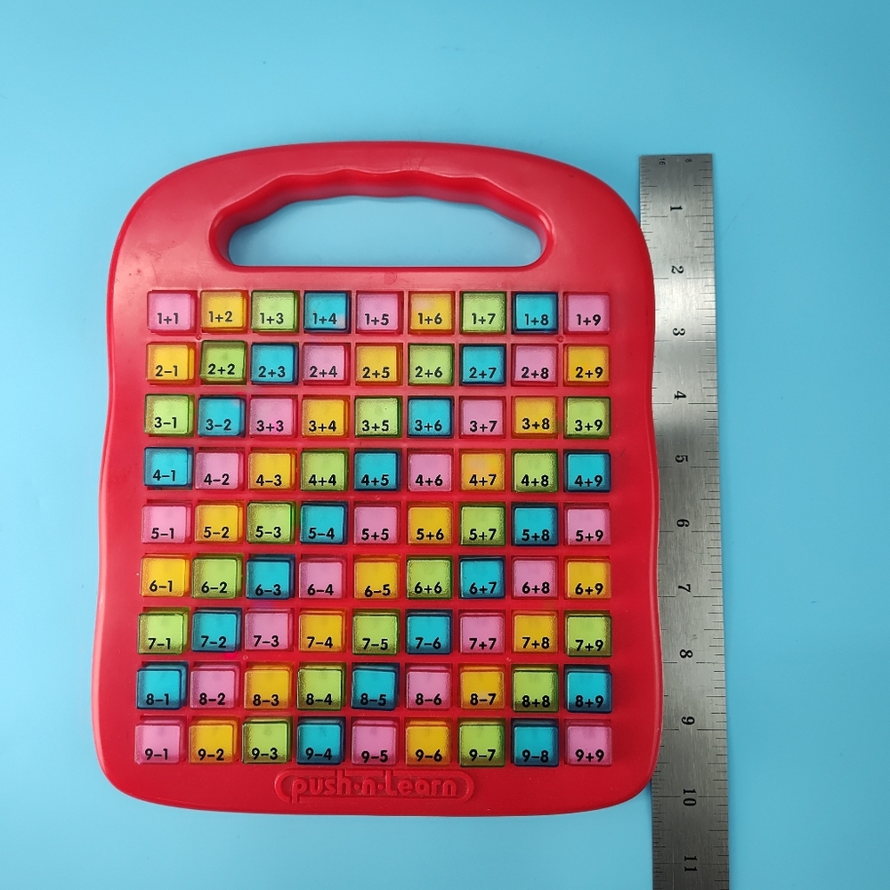 Push & Learn Colorful Math Addition / Subtraction Educational Learning Toy - Picture 9 of 11